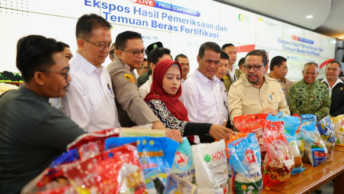 Foto: Bapanas Bongkar 25 Merek Beras Fortifikasi Culas