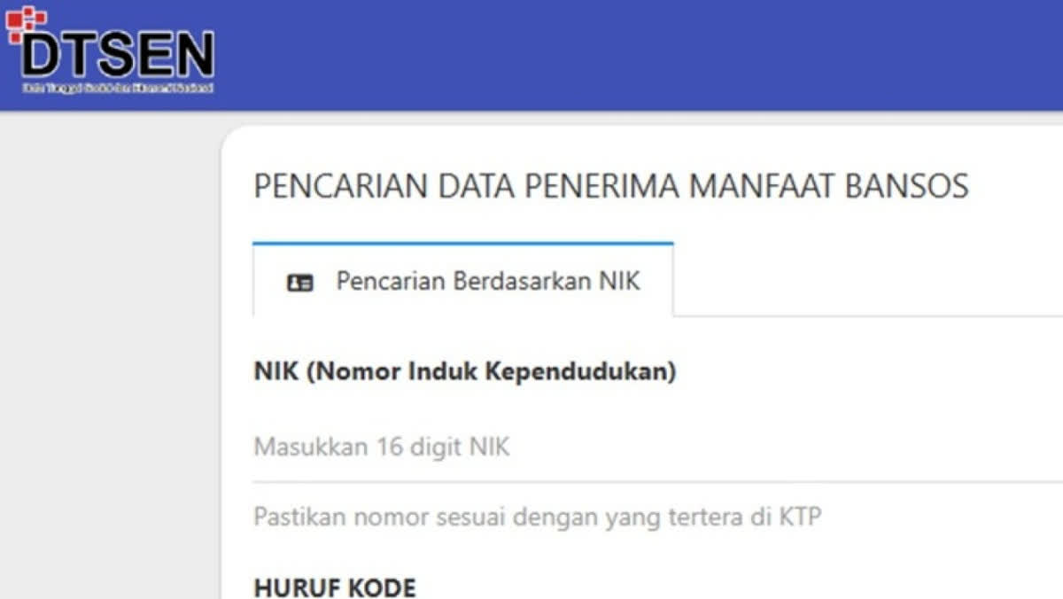 Foto: Cara Cek Desil Bansos Lewat HP dengan NIK KTP
