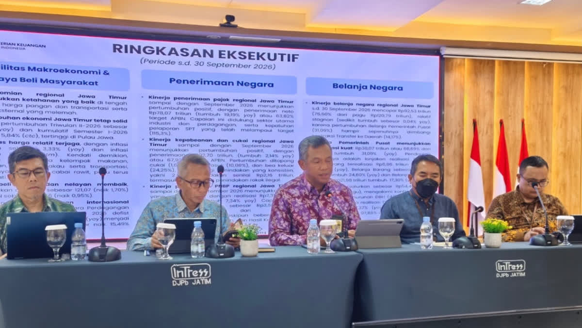 Foto: Ekonomi Jatim Tumbuh 5,72 Persen, Dagang Defisit US$3,52 M
