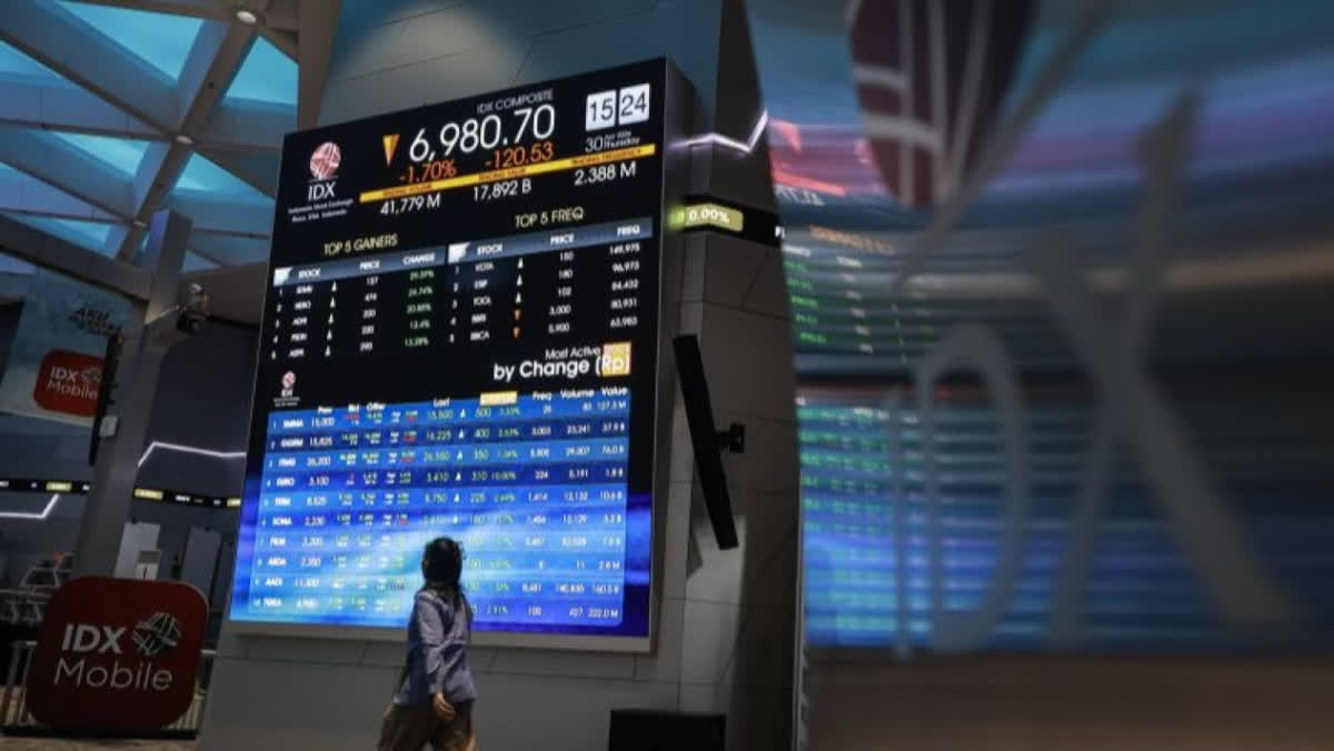 Foto: IHSG Ambruk 1,51 Persen, 554 Saham Merah