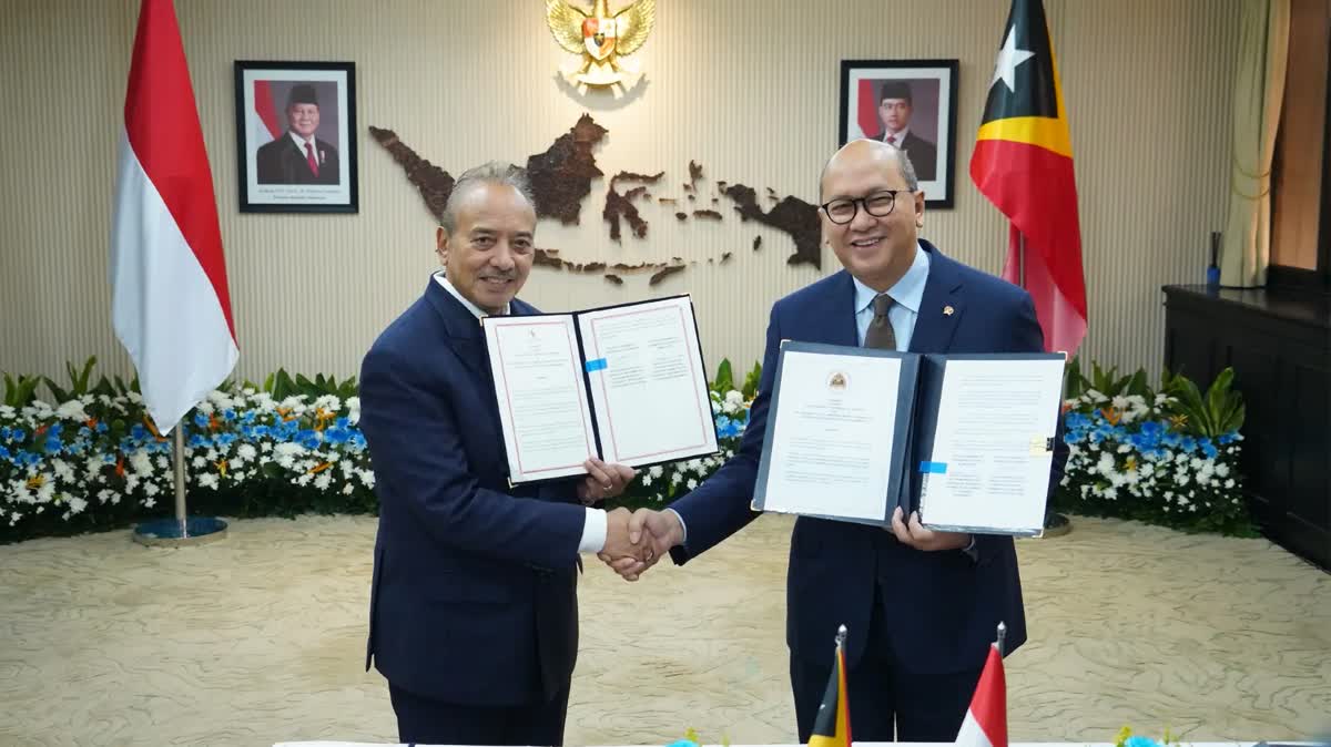 Foto: Indonesia dan Timor-Leste Teken BIT, Lindungi Investasi Dua Negara
