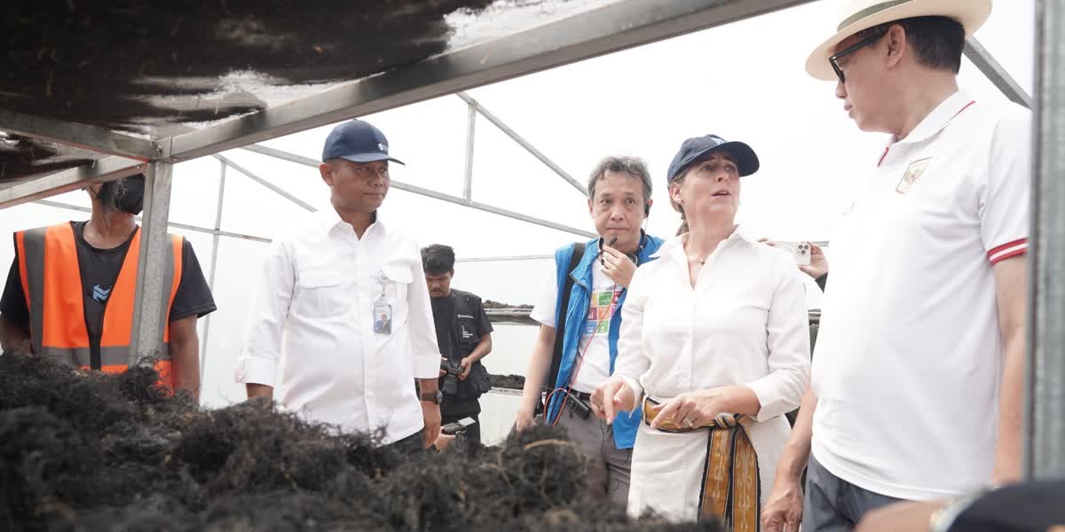 Foto: KKP-UNDP Kirim Alat dan Bibit ke Petani Rumput Laut Sidoarjo