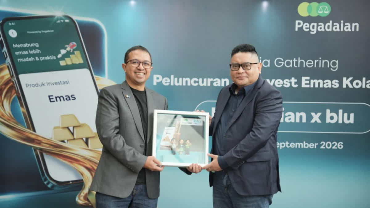Foto: Pegadaian dan blu Buka Investasi Emas Modal Rp10.000