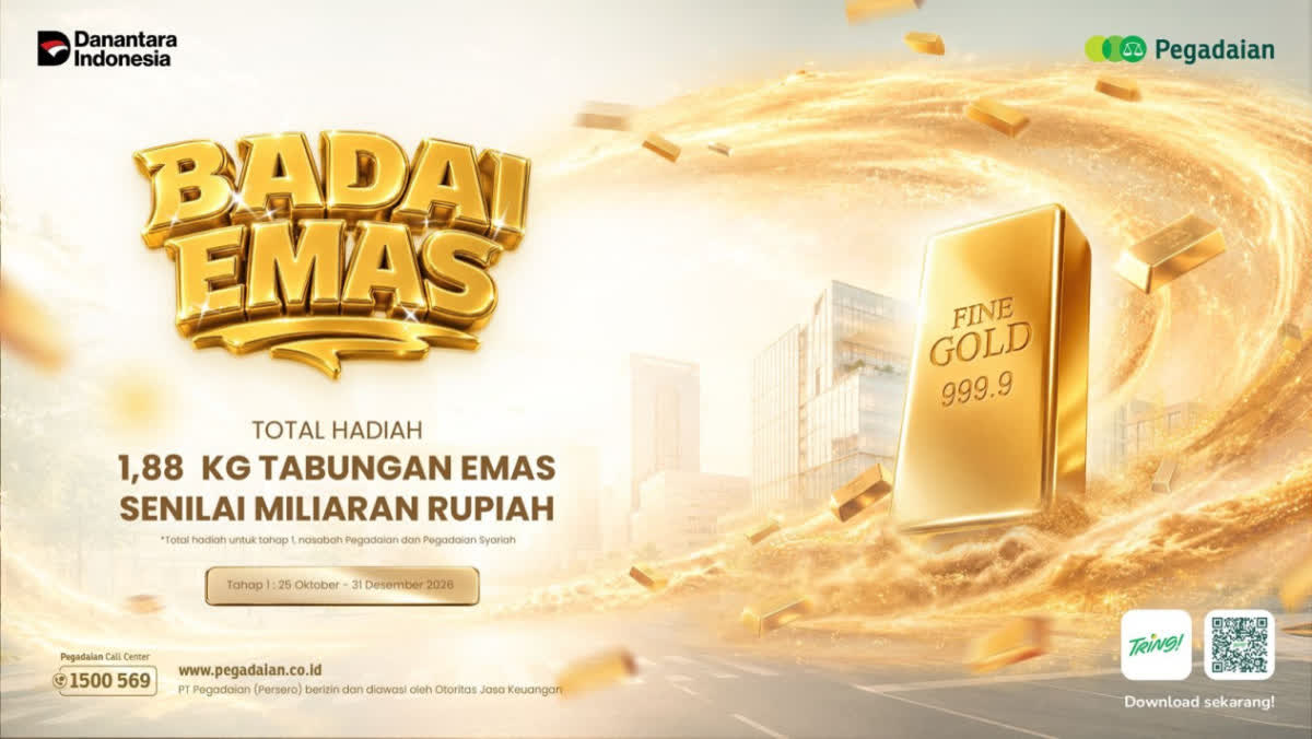 Foto: Pegadaian Gelar Undian Badai Emas 2026 Lewat Aplikasi Tring