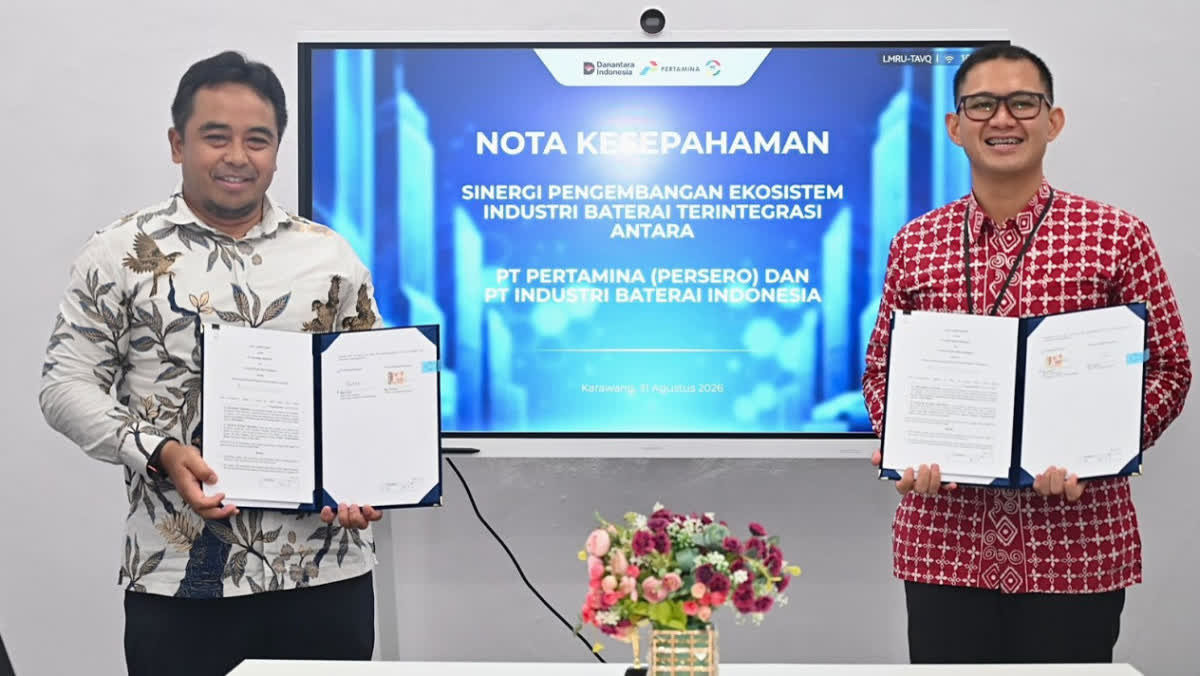Foto: Pertamina Gandeng IBC Bangun Ekosistem Baterai