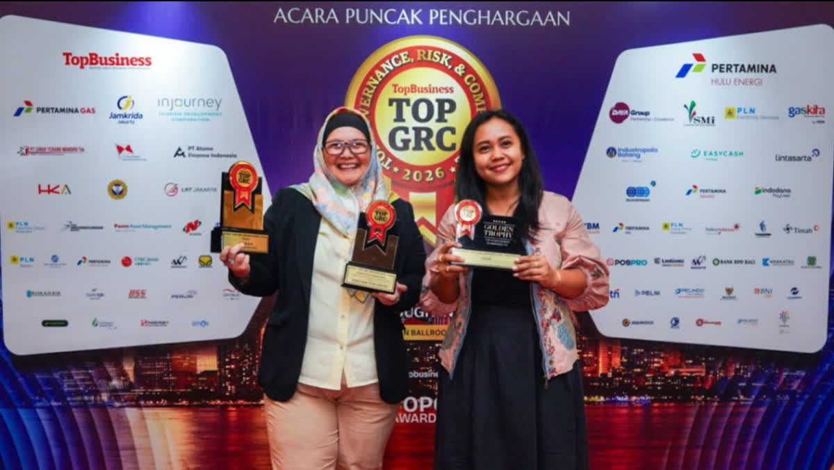 Foto: Peruri Raih Bintang 5 di Top GRC Awards 2026
