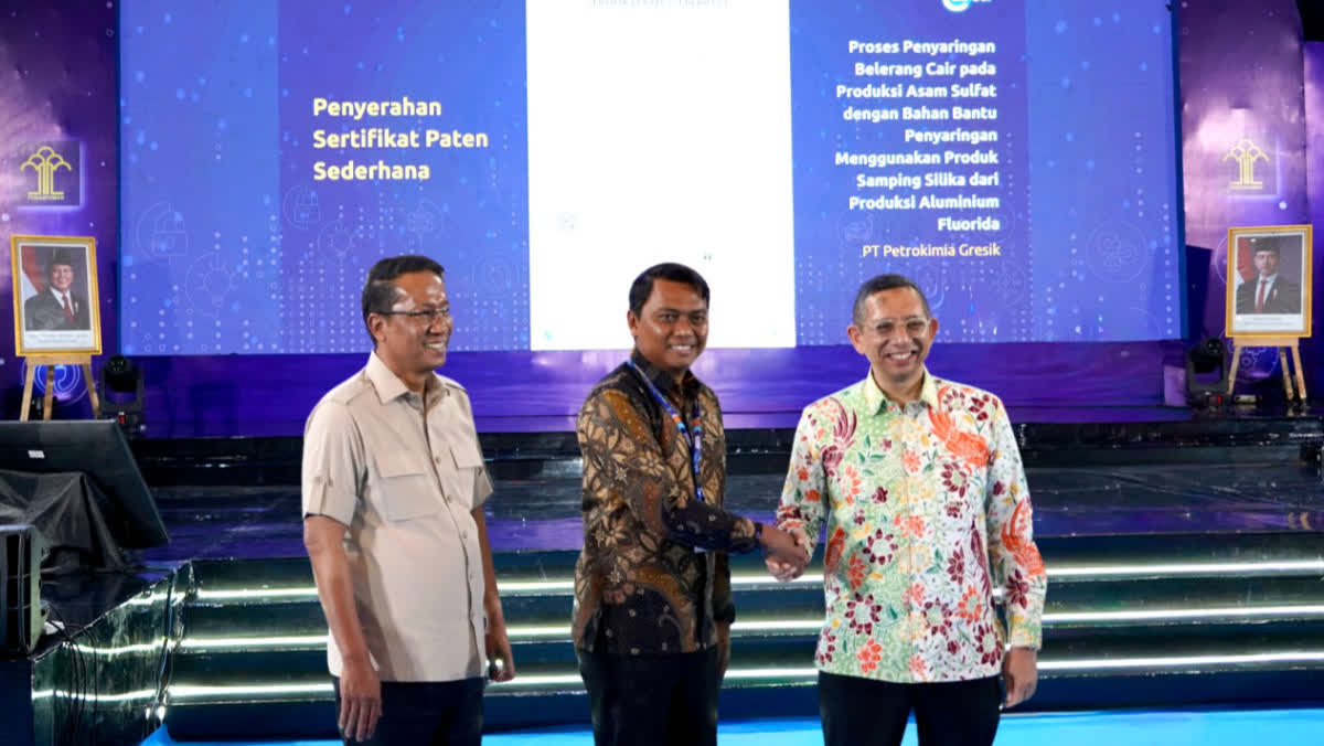Foto: Petrokimia Gresik Raih Paten Manfaatkan Silika Limbah