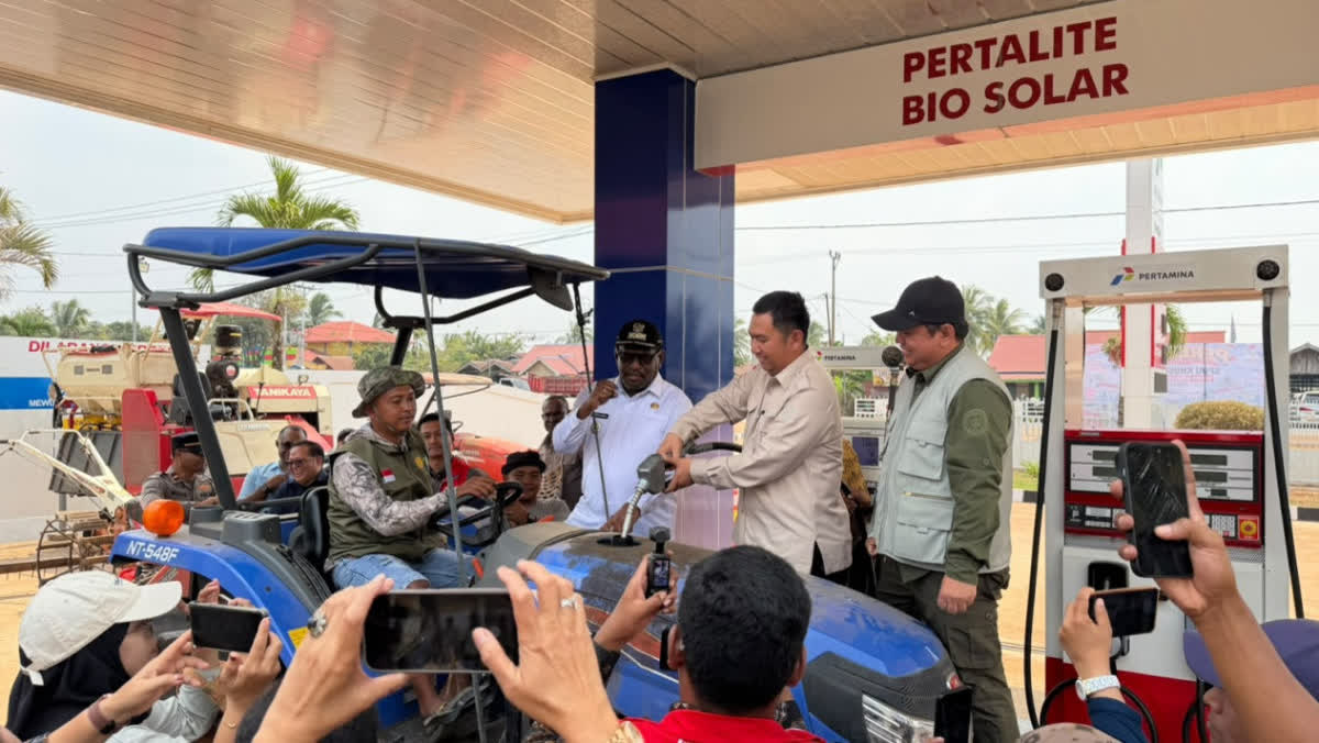 Foto: SPBU Pertama Khusus Petani Diresmikan di Merauke